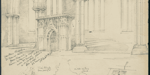 Architectural view drawings 1864 - 1874