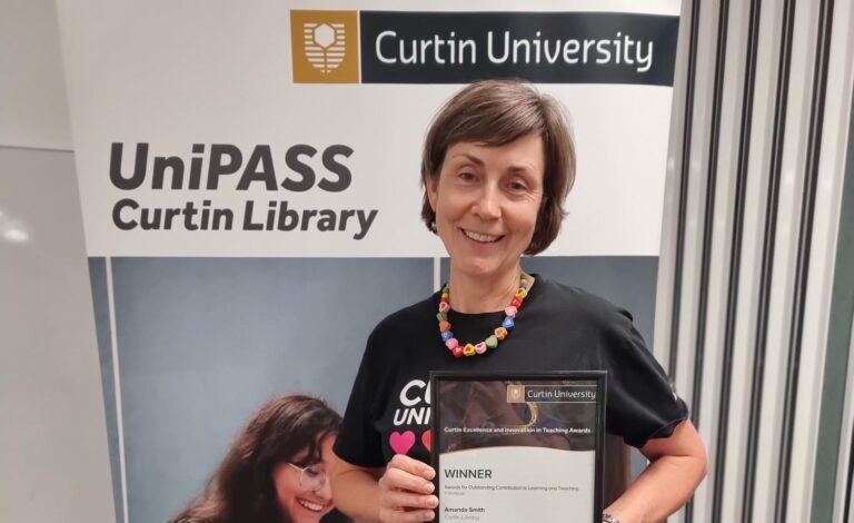 Curtin University Library Staff member receives award for outstanding contribution to learning and teaching