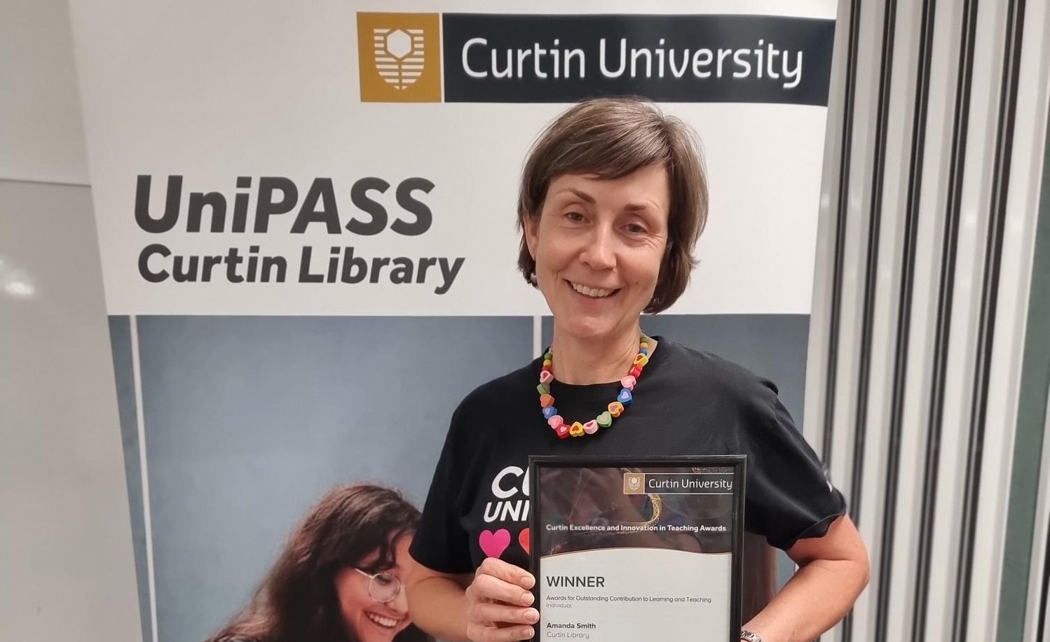 Image for Curtin University Library Staff member receives award for outstanding contribution to learning and teaching